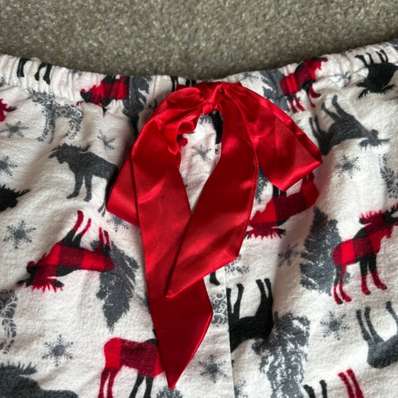 Vermont Country Store Moose Holiday Christmas Pajamas Women’s XL - Picture 8 of 14